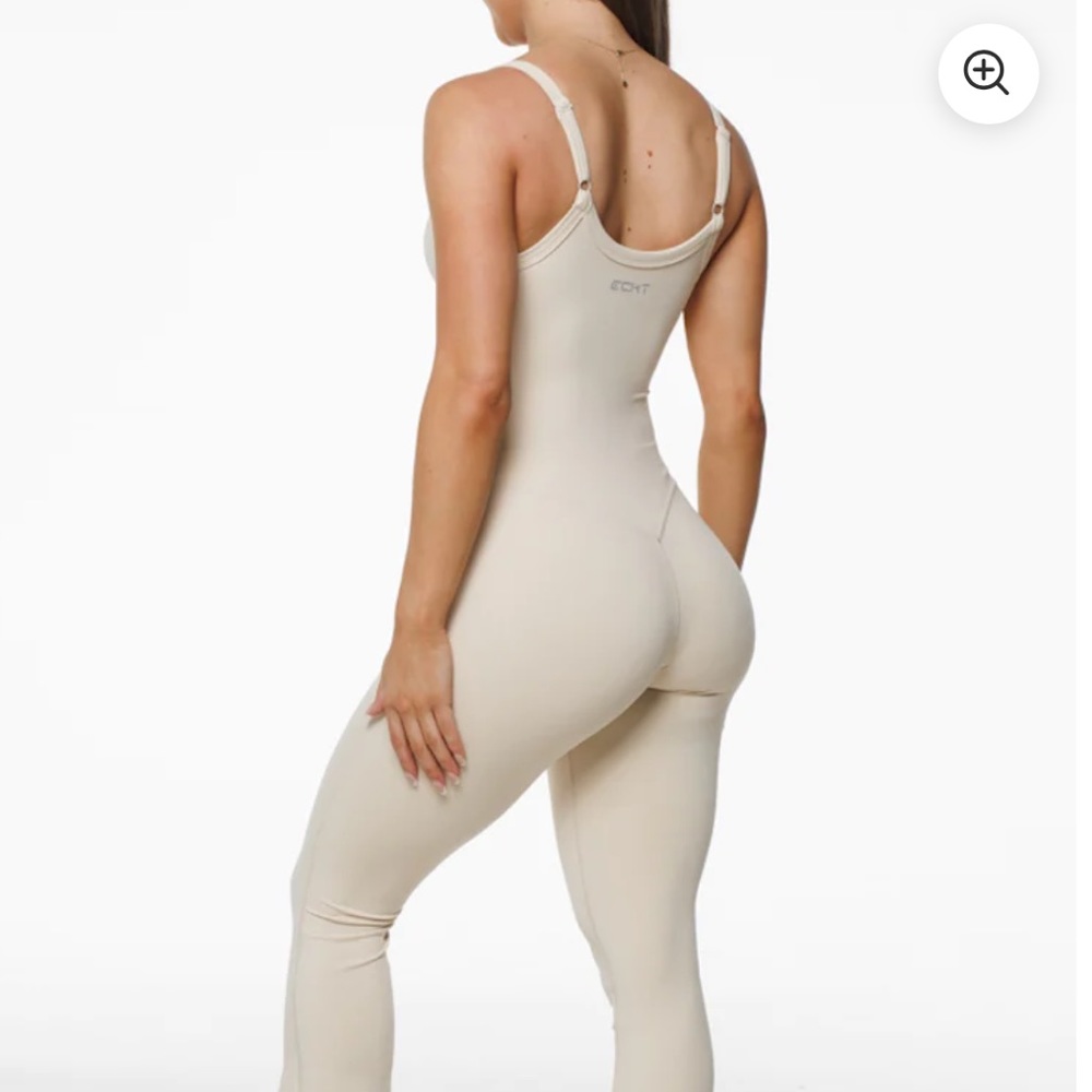 ECHT oatmeal bodysuit flare
